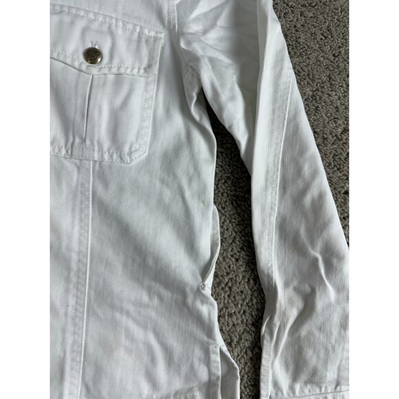 Lauren Jeans Co Ralph Lauren Jacket Womens Medium Denim Utility Button Up READ - Picture 14 of 16